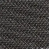 Dark gray woven fabric texture, “steelcut” design, features dense circular nubby pattern and consistent tight weave.